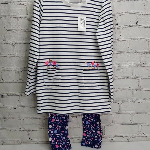 'THE CHILDREN'S PLACE' 'BOUQUETS & BUTTERFLIES' LONG-SLEEVE TOP & LEGGINGS SET - Picture 2 of 13